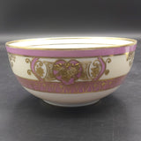 Noritake - Pink Bands with Gold Filigree - Sugar Bowl