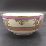 Noritake - Pink Bands with Gold Filigree - Sugar Bowl