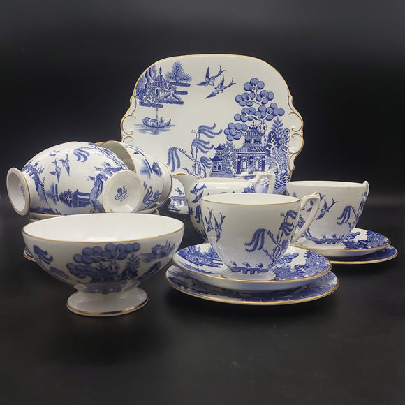 Coalport - Willow - 21-piece Tea Set