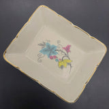 Lancaster & Sandland - Pink, Blue and Yellow Leaves - Condiment/Trinket Dish