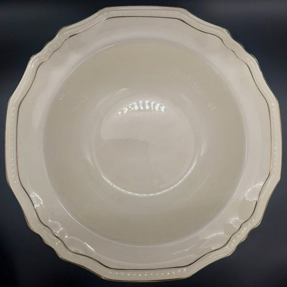 Alfred Meakin - Cream with Thin Gold Band - Serving Bowl