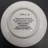 Pemberton & Oakes - Donald Zolan's Making Friends - Miniature Display Plate