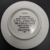 Pemberton & Oakes - Donald Zolan's Flowers for Mother - Miniature Display Plate