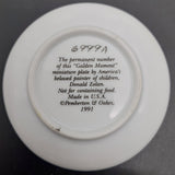 Pemberton & Oakes - Donald Zolan's Golden Moment - Miniature Display Plate
