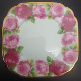 Royal Albert - Old English Rose 1940 - Trio: Malvern Cup, Square Side Plate