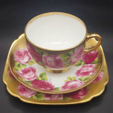 Royal Albert - Old English Rose 2735, Heavy Gold Rim - Trio: Smooth Cup