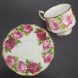 Royal Albert - Old English Rose 2735 - Trio: Hampton Cup, Square Side Plate