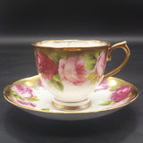 Royal Albert - Old English Rose 2735, Heavy Gold Rim - Duo: Countess Cup