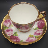 Royal Albert - Old English Rose 2735, Heavy Gold Rim - Duo: Countess Cup