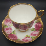 Royal Albert - Old English Rose 2735, Heavy Gold Rim - Duo: Hampton Cup