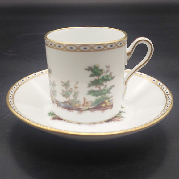Richard Ginori - Watteau-style Landscapes, Pattern F - Demitasse Duo