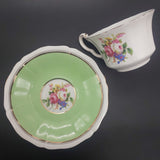 E Hughes & Co Paladin - Floral Spray with Green Band - 21-piece Tea Set