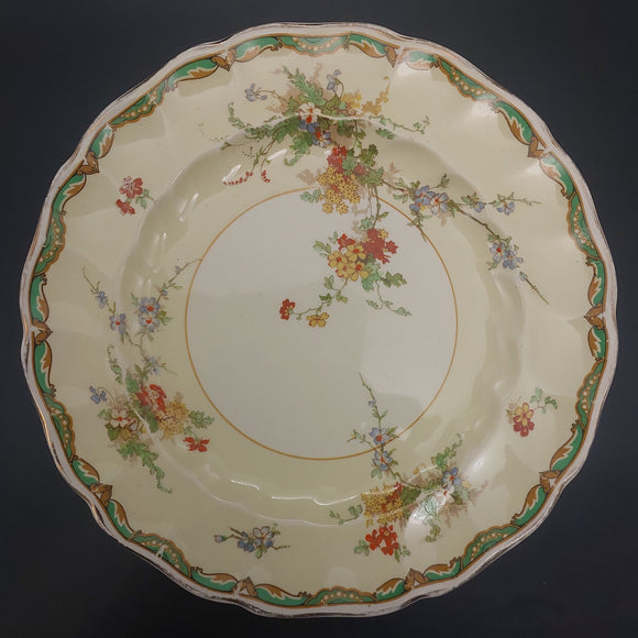Johnson Brothers - Colourful Flowers, Green Band - Salad Plate