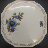 Lord Nelson - Blue and Purple Flowers - Pavlova/Cake Plate and Server