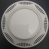 Unknown Maker - White Swans - Pierced Rim Display Plate
