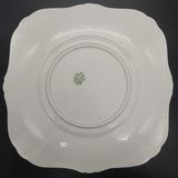 Grafton - Pink Band, Gold Filigree, Blue Spots - Cake Plate