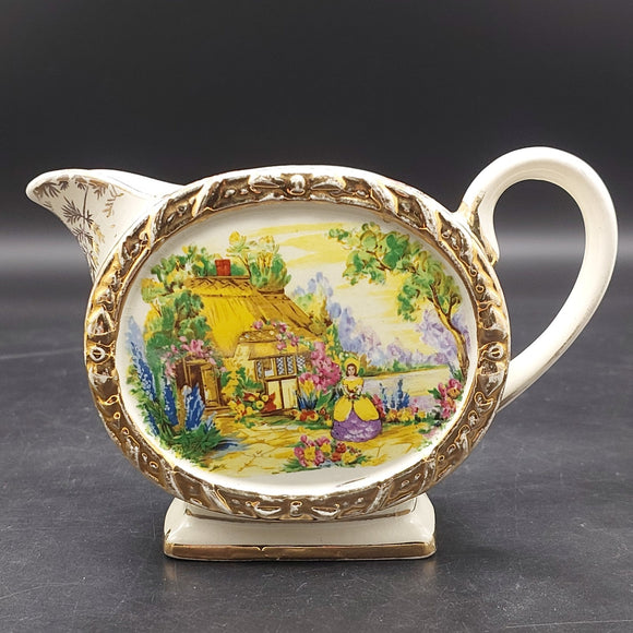 Sadler - Crinoline Lady at Country Cottage - Milk Jug