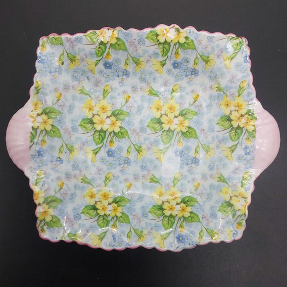 Shelley - Primrose Chintz - Tab-handled Square Dish