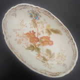 Imperial Bonn - Red and Blue Flowers - Oval Dish