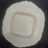 Antique - Floral and Navy Bands - Cake Plate