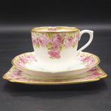 Royal Doulton - Raby Rose, Brushed Gold Rim - 20-piece Tea Set