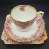 Royal Doulton - Raby Rose, Brushed Gold Rim - 20-piece Tea Set