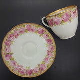 Royal Doulton - Raby Rose, Brushed Gold Rim - 20-piece Tea Set