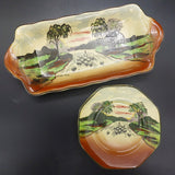 Empire - Sunset Hour - Sandwich Tray and Plates