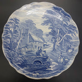 James Kent - English Countryside, Blue and White - Cake/Pavlova Plate
