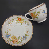 Royal Albert - Blue, Orange and Yellow Flowers, 7729 - Trio, Countess B