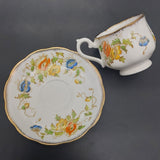 Royal Albert - Blue, Orange and Yellow Flowers, 7729 - Trio, Hampton
