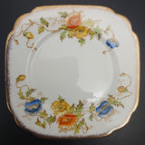 Royal Albert - Blue, Orange and Yellow Flowers, 7729 - Trio, Hampton