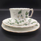 Crown Staffordshire - White Blossom - Trio