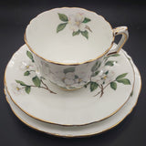 Crown Staffordshire - White Blossom - Trio