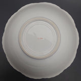 Japanese-made - Floral Spray, Green Band - Serving Bowl