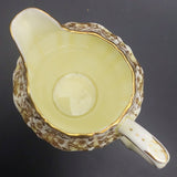 Crown Staffordshire - Floral Spray, Gold Floral Filigree - Milk Jug