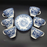 Johnson Brothers - Coaching Scenes, Blue - 6-setting Dinner Set