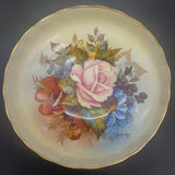 Aynsley - Hand-painted Flowers by J A Bailey - Footed Dish