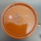 Gibsons - Green Leaves and Circles on Brown - Lidded Hot Water Pot