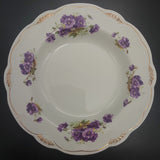 Wood & Sons - Purple Flowers - Rimmed Bowls