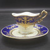 Ucagco - Cobalt Blue with Gold Overlay - Demitasse Duo