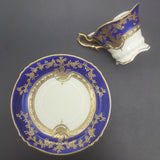 Ucagco - Cobalt Blue with Gold Overlay - Demitasse Duo