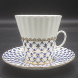 Lomonosov Imperial Porcelain - Cobalt Net - Demitasse Duo B