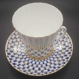 Lomonosov Imperial Porcelain - Cobalt Net - Demitasse Duo B