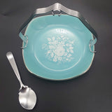 Royal Winton - Taunton Vale - Square Jam Dish with Handle and Spoon