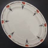 Shelley - Red Poppies, Black Wheat, 11326 - Platter, Small