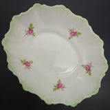 Royal Stafford - Pink Roses, Green Rim - Oval Dish