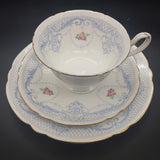 Shelley - Pink Roses and Blue Garlands - 20-piece Tea Set