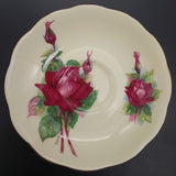 Roslyn - Wheatcroft Roses, No 2 Grand Gala on Cream - Trio