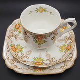 Royal Albert - Orange and Yellow Flowers, 8439 - 21-piece Tea Set